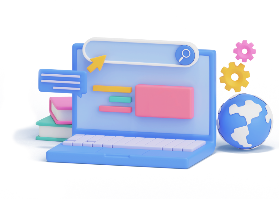 Ноутбук в векторной графике